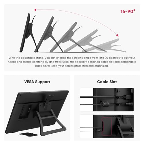 Image of XPPen 21.5 Inch Drawing Tablet with Screen 122% sRGB, Artist 22 2nd IPS Graphics Tablet with 8192 Levels Battery-Free Stylus, Pen Display with Adjustable Stand, AG Film for Windows, Mac, Chrome, Linux