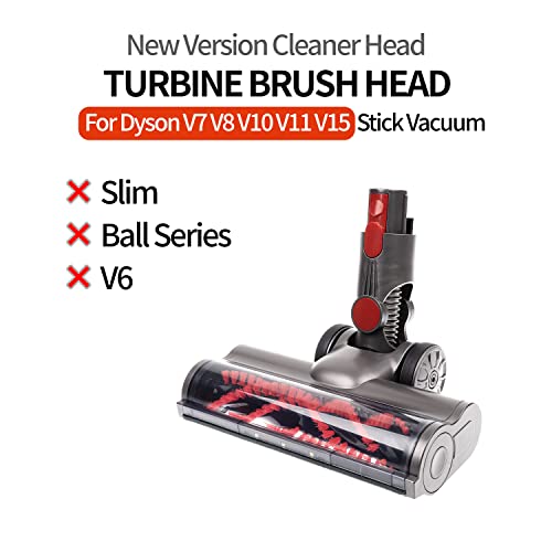 Jonr Motorhead Attachment For Dyson V7 V8 V10 V11 V15 Hardwood Floor Replacement Roller Cleaner Head With Led Headlights (With 2 Brush Bars) #TOP4