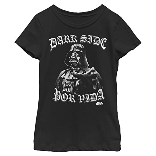 T-shirt Star Wars fille noir taille S en coton premium à manches courtes