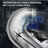 AUTOOL Dwukierunkowa kamera endoskopowa 210°, ze światłem, 0,5 cm, boroskop przegubowy 1080p z elastycznym kablem LED, karta SD 32 GB