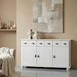 Ce meuble de rangement est fabriqué en pin massif et recouvert dune lasure blanche, la madrure et les noeuds du bois restent donc visibles