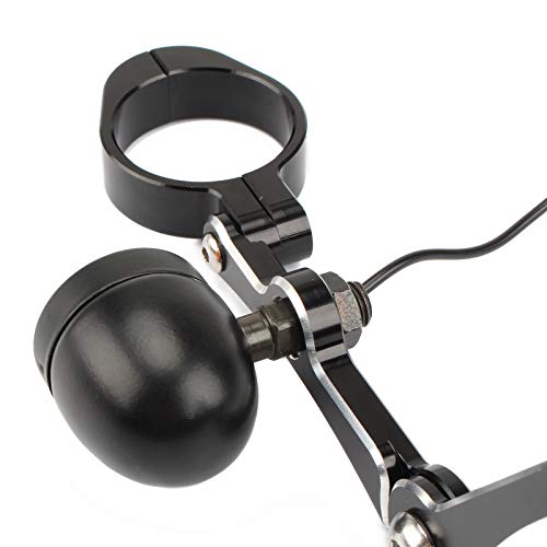 Lingdu Universal Headlight Mount Brackets 42Mm-45Mm Fork Tube Clamps Holder For Cafe Racer Chopper Bobber Custom Motorcycle Bikes Black #TOP6