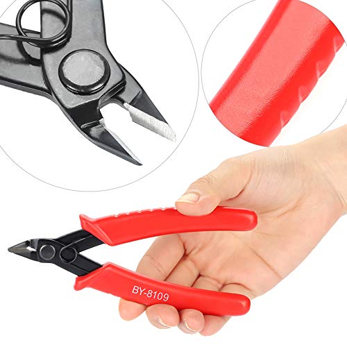 Tagliafili micro Mini manico rosso Pinze