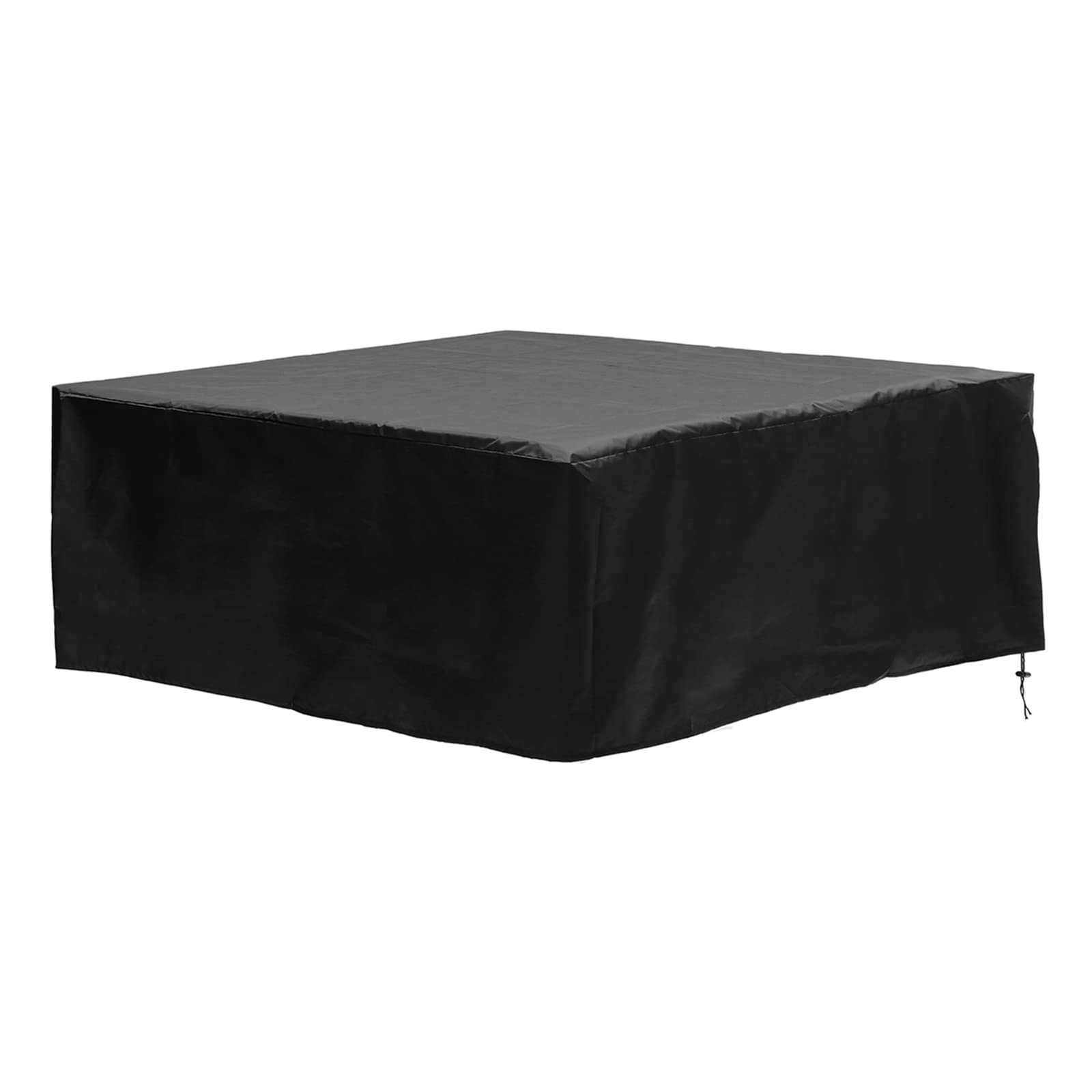 PRELGOSP Square Hot Tub Cover, Thermal Cover Hot Tub with Drawstring, Hot Tub Protection Cover for Outdoor Bathtub Swimming Pool and Sandpit, Waterproof, Uv & Weather Resistant,Black,220 * 220 * 85cm