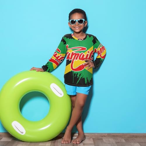 Image of Aflyko Patriot Boys' Rash Guard Shirts Flag of Guatemala Swim Shirt 3-12T