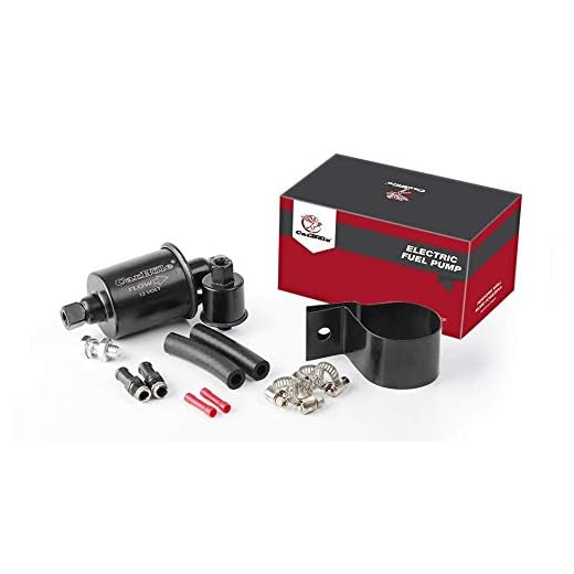 Bomba de combustible eléctrica universal CarBole de 12 V de latón, 5-9 PSI, bomba de combustible en línea de baja presión, gasolina diésel HEP02A