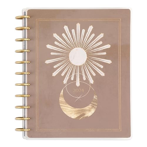 Happy Planner 2024 Daily Diary, Disc-Bound 12-Month Daily, Weekly, and Monthly Diary, January–December 2024, Big Size, Dashboard Layout, Star Lover Theme, 27.94 Centimetres x 21.59 Centimetres