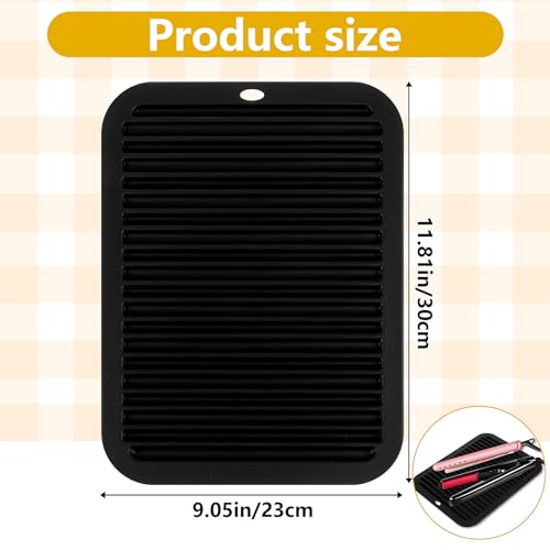 Tapete grande resistente al calor para planchas de cabello miniatura 2