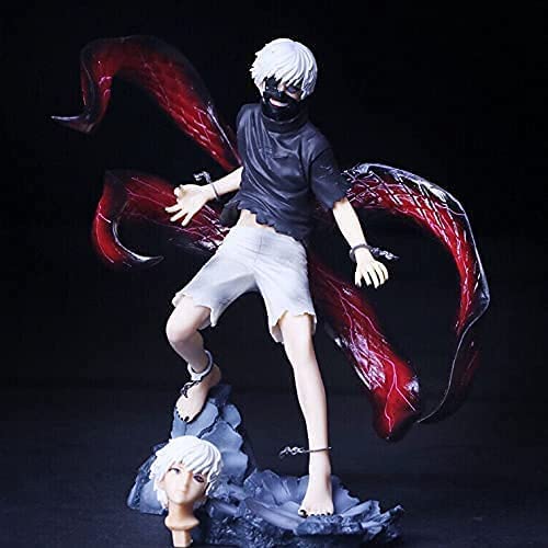 Etuf Tokyo Ghoul Figure Kaneki Ken Figure Toys 3D Model Anime Fans Lovers Collection Desktop Decoration Gift-Pvc-8.66Inch/22Cm #TOP2