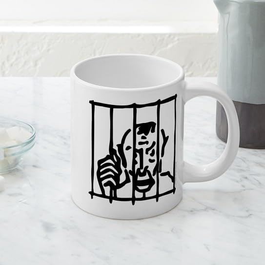 CafePress Monopoly In Jail 20 Oz Ceramic Mega Mug 20 oz Ceramic Coffee Mega Mug