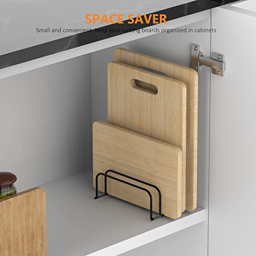 KORRTFID Cutting Board Storage Rack, Compact Cutting Board Organizer, Chopping Board Storage Stand Rack, Bakeware & Cookie Pan Sheets Organizer (1.0 Inch Width Slots) by KORRTFID - Image 7