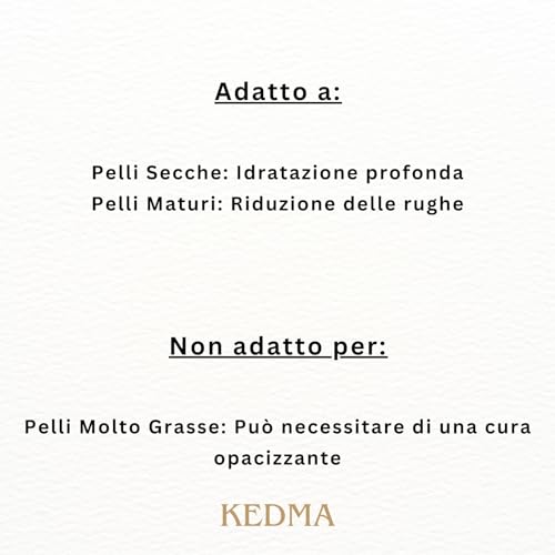 Kedma - Siero Giorno Elixir Arricchito Con Acido Ialuronico E Vitamine A & E - Idratante E Rassodante - 30G - 6