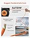 VEVOR Retractable Extension Cord Reel, 50 FT Heavy Duty 14AWG/3C SJTOW Power Cord with Lighted Triple Tap Outlet, 13 Amp Circuit Breaker, 180° Swivel Bracket for Ceiling or Wall Mount
