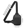 Brusttasche Herren, Leichte Sling Chest Crossbody Bag, Wasserdicht Schulter Backpack Umhängetasche Schultertasche Crossbag für Heren/Damen Reise, Wandern, Radfahren, Laufen #3
