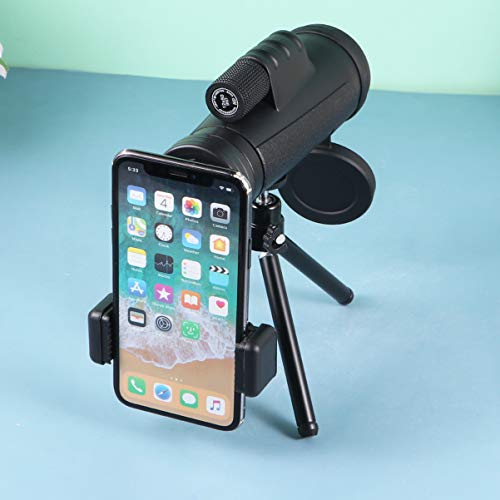 Baluue — Suporte para telefone com tripé e adaptador de telefone ocular de alta definição 12 x 50 pa
