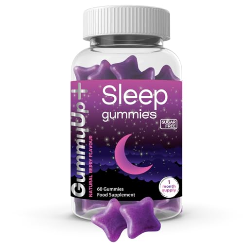 Sugar Free Sleep Gummies x 60 | with Griffonia Seed Extract | Natural Berry Flavoured | Gummy up +