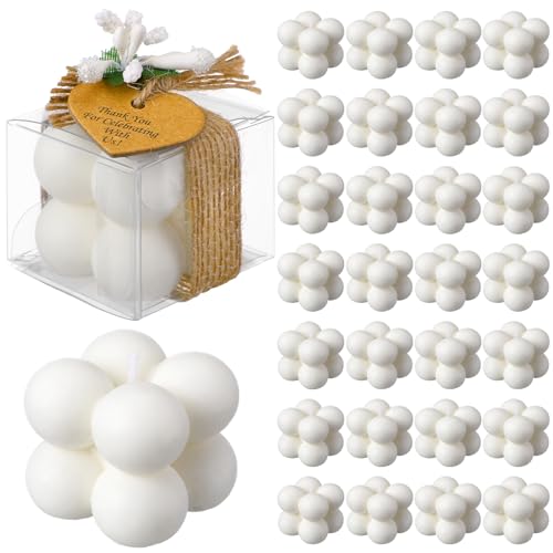 MTLEE Mini Bubble Candles Wedding Favors 30 Sets