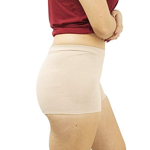 Kit 03 Calcinhas Short Modeladora de Quadril - John Skull Cor:Bege;Tamanho:M