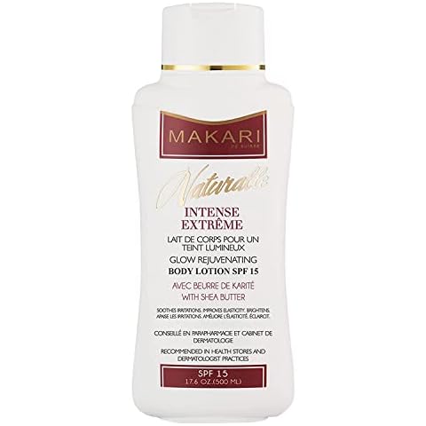 Makari Naturalle Intense Extreme Body Lotion SPF15 (17.6 oz) | Toning Body Lotion for Dry to Normal Skin Types | Brightens Complexion and Helps Fade Marks | Soothes and Conditions with Shea Butter Cover