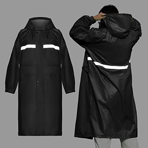Coralrain Long Hooded Raincoat Safety Waterproof Emergency Rain Jacket Poncho for Men Women Adults3