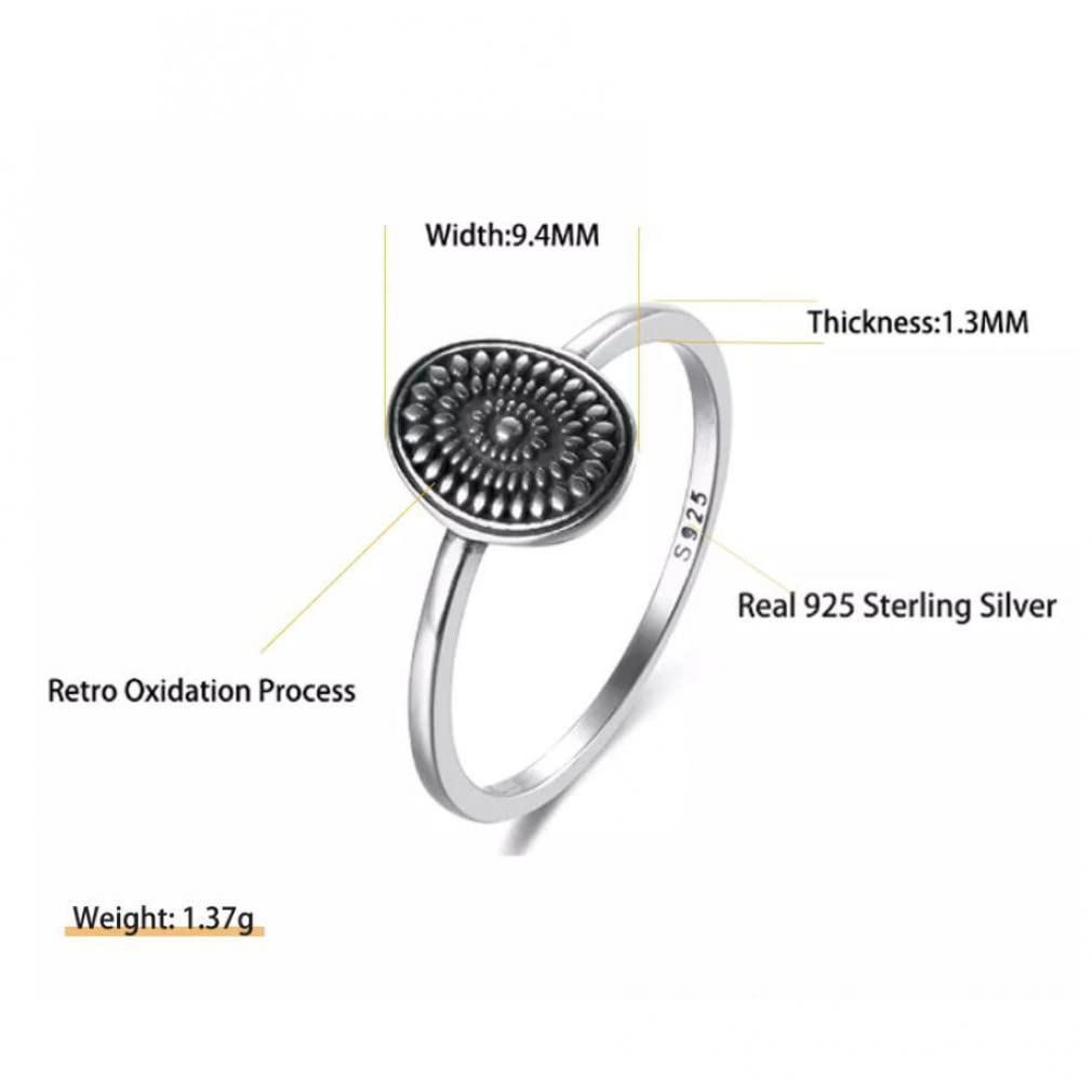 Anelli da dito in argento sterling 925 per regali di gioielli di fidanzamento di coppie di amiche e donne
