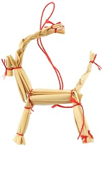 ScandinavianShoppe Straw Ornaments - Box of 56 Assorted, H1-533A