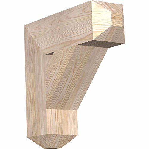 Ekena Millwork BKT06X20X20TRA04SDF Traditional Craftsman Smooth Bracket, 5.5" Width x 20" Depth x 20" Height, Douglas Fir