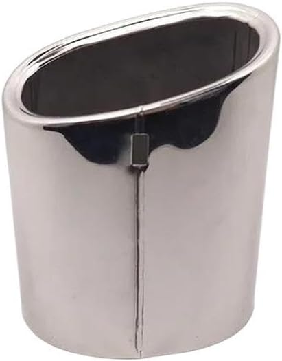 Titanium Black For BMW 318 X3 E83 F25 Exhaust Muffler Tip Stainless Steel Pipe Chrome Trim Modified Car Rear Tail Throat Rear End Components(Silver)