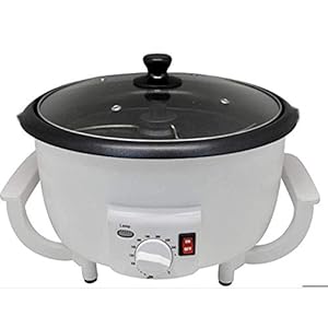 Huishoudelijke elektrische koffiebrander met hoge capaciteit met antiaanbakontwerp, 1200W multifunctionele notenroostmachine, voor het roosteren van koffiebonen, noten