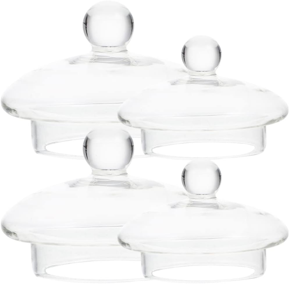 Angoily Glass Teapot Glass Teapot 4pcs Teapot Lid Replacement Tea