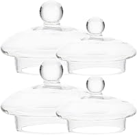 Vista 1 de Angoily Tetera de vidrio para tetera, 4 piezas, tapa de tetera de repuesto, tapas de coladores de té, tapas sueltas para tetera de té, cubierta