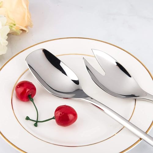 Imeea FBA_95 Salad Servers 18/10 Stainless Steel Salad Serving Utensils Salad Spoon Fork 10-Inch thumb #6