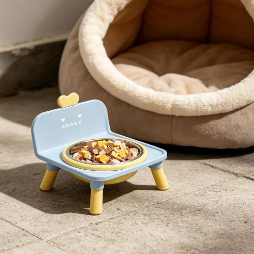 Erhöhter Katzennapf, Wassernapf für Haustiere mit Ständer, erhöhter Welpen-Napf für Wohnzimmer, Schlafzimmer, Küche, Zuhause, Balkon, Wohnung, Schlafsaal, Tierarzt-3
