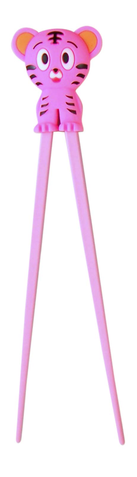 Cheater Chopsticks Authentic Japanese Pink Tiger Training Cheater Chopsticks for Kids and Beginners, 7 Inch
