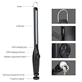 Bezprzewodowa Magnetyczna Lampa Robocza LED UV COB 1500h MAh Bateria Litowa Bezstopniowe ściemnianie Latarka Inspekcyjna w Sztyfcie Ultrafioletowym