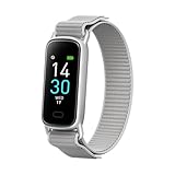 Lightweight Activity & Fitness Tracker with Subscription-Free App Control, AI Sleep Insights, 24/7 Heart Rate & Blood Oxygen Tracking, 16 Sport Modes, Waterproof Smart Watch for Men & Women (Silver)