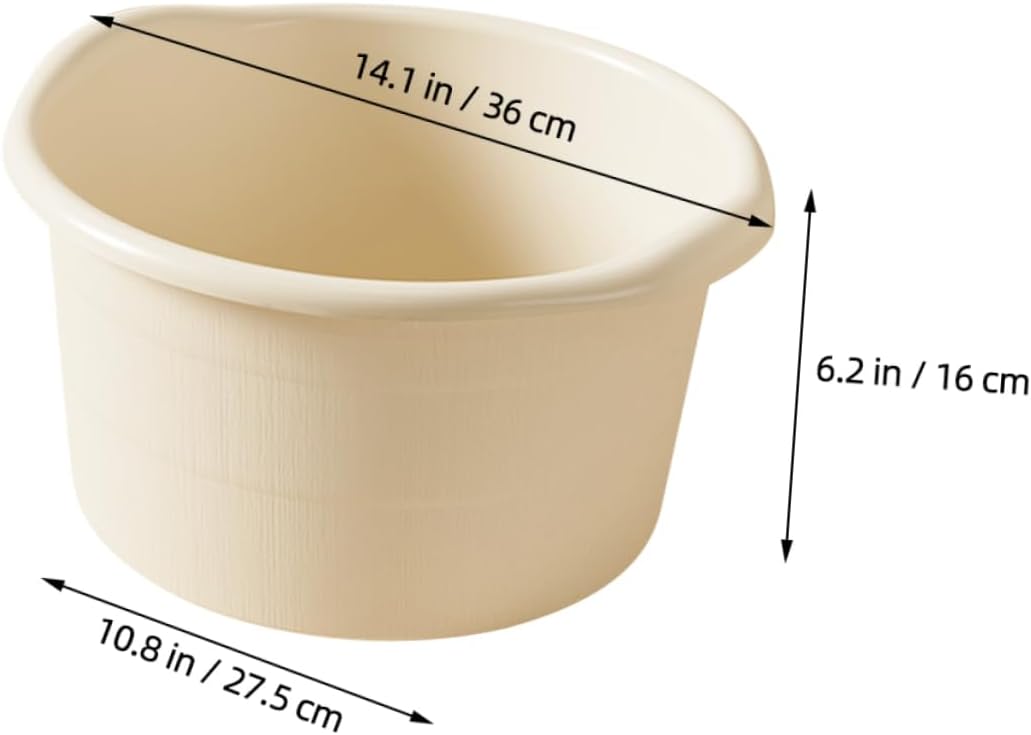 Angoily Foot Tub Foot Soaking Bath Basin Spa Barrel Washing Bucket Soaking Bucket Wash Plastic Basin Home Wash Easy Storage