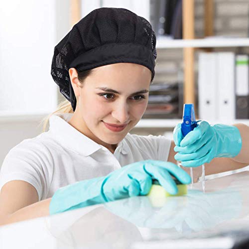 6/8/10 Pack Chef Hat Adult Adjustable Elastic Chef Cap Baker Kitchen Cooking Food Service Hair Nets Mesh Bouffant - Thumbnail 4