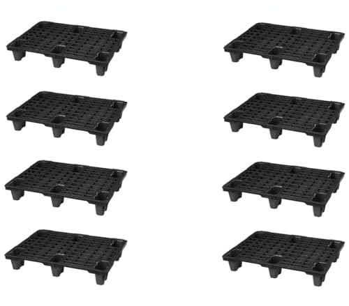 8 Stück Kunststoffpalette 80 x 60 cm 1/2 Europalettenmaß