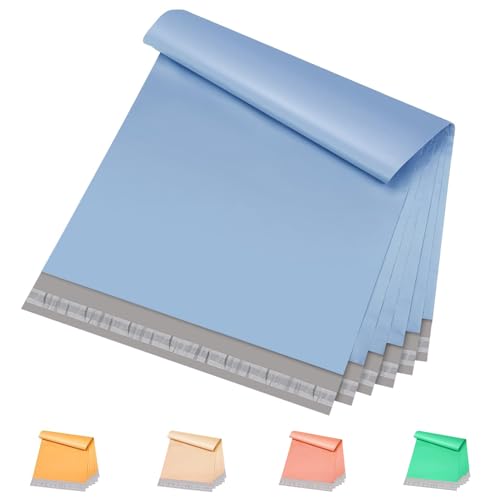Image of Metronic Poly Mailers 12x15.5 200PC Bulk Shipping Bags, Light Blue | .Strong Self Seal Adhensive Mailers Poly Bags .Waterproof Shipping Envelopes .Mailing Bags for Clothing Small Business