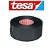 Prime Ave 2 Tesa 51036 PET Cloth High Heat Electrical Tape for Wire Harness, Cables for Automotive Engine, Protect Against High Temperature, Abrasion, Chemical & Fluid | Flame Retardant | Black