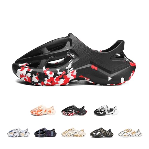 Foam Runners for Men Non-Slip Quick-Drying Outdoor Pillows Shoes Slip-On Soft Beach Sandals Walking Breathable Couple Sneakers Fashion Thick Slippers