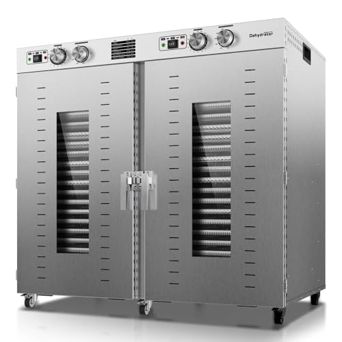 Commercial Food Dehydrator Machine 44 Trays, 75FT² Large Commercial Dehydrator,