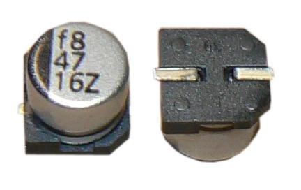 Condensadores electrolíticos de aluminio SMD 100uF 25V 85C Condensador diy suministros