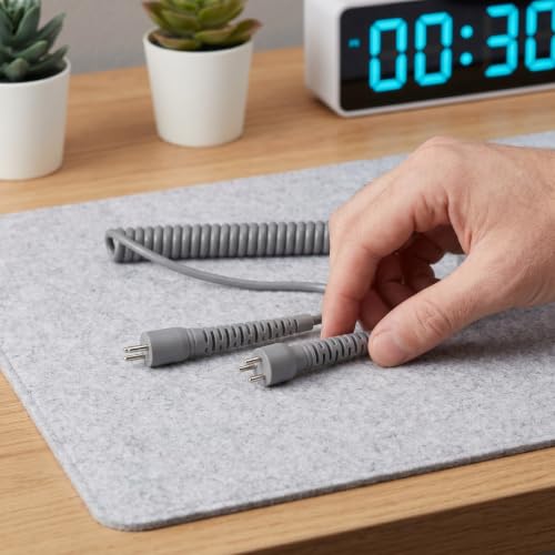 Healeved Câble de rechange pour ponceuse à ongles en plastique - Câble pour pièce à main de ponceuse à ongles électrique 2 broches vers 3 broches - d'alimentation de rechange pour poignée – vue 8