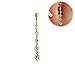 BeOne®New Rhinestone Long Dangle Navel Belly Ring Body Piercing Reverse Sexy Navel Rings Jewelry