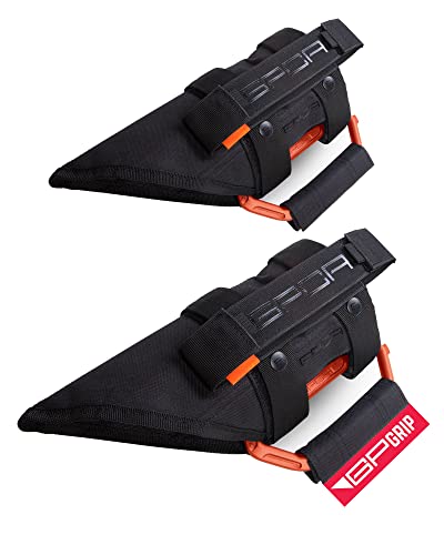 GPCA - GP Grip PRO Handle, Foldable Jeep Grab Handles, Patented Aluminum Metal Jeep Handles, Wrangler 4xe, JL, JT, JK, Sport, Sahara, Rubicon and Gladiator 4DR/2DR 2007-2023, 2 Packs, Grabber Orange