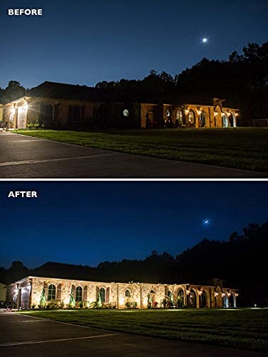 Elitexcel Led Flood Light Outdoor For Signs, 30W Ul Listed Flag Pole Light, 3300 Lumen Floodlight, 5000K Daylight White, 1/2" Knuckle Mount, 120-277V Waterproof Security Lights, 5 Year Warranty #TOP6