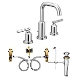 Moen 9000 Widespread Bathroom Sink Faucet Rough-In Valve with Drain Assembly, Featuring M-PACT...