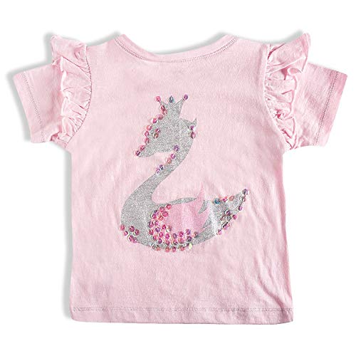 Blusa Manga Curta, Tip Top, Meninas, Rosa, 10